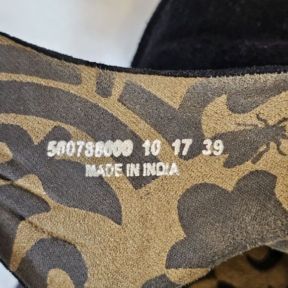 FLY London Yama Suede Wedge Ankle Boots Black Size 39 Tie back closure booties - Picture 6 of 7